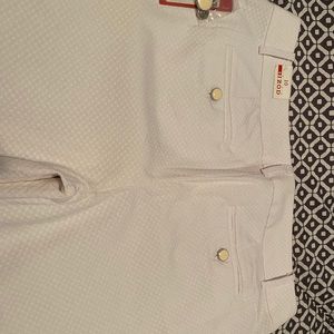 Izod white casual or dressy, white crop pants sz10